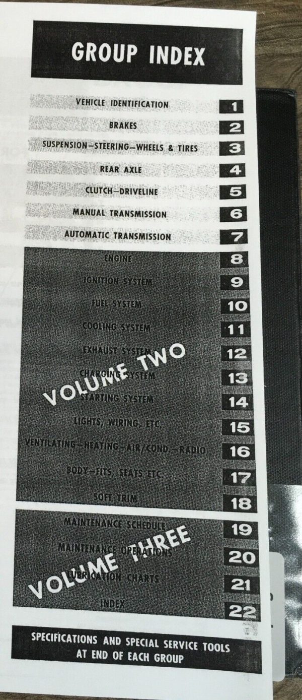 Ford 1965 Truck Service Repair Manual Shop Overhaul Complete 3 Volume Set - Image 3