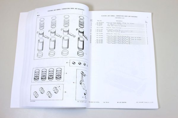 Massey Ferguson Mf 165 Tractor Parts Catalog Manual Book Exploded View Assembly - Image 3