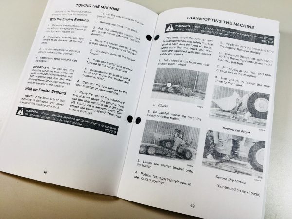 J I Case W11B Loader Operators Owners Manual Operation Controls Maintenance - Image 4