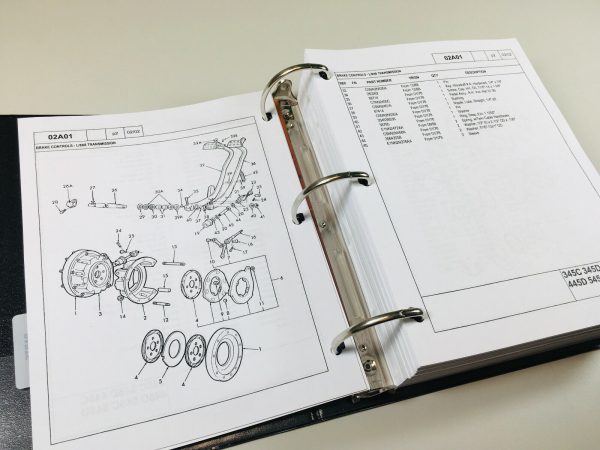 Ford 345C 445C 545C Tractor Loader Service Parts Operators Manual Shop Repair - Image 11