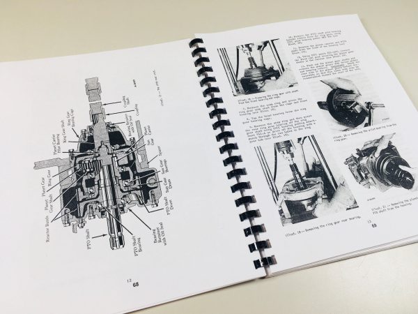 International 350 Tractor Gas Engine Chassis Service Parts Repair Manual Set - Image 10