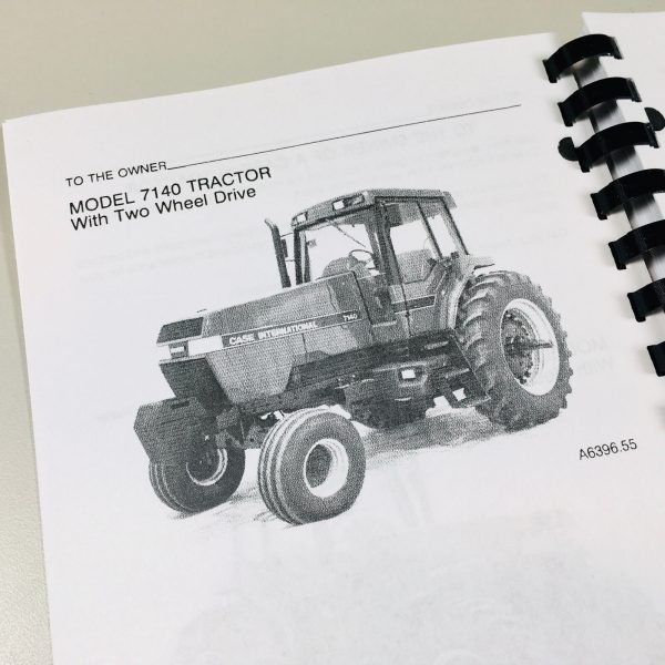 Case Ih Magnum 7130 7140 Tractor Operators Owners Manual Maintenance Book - Image 4