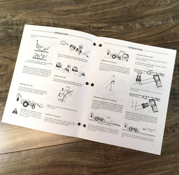 Ford 340 540 Tractor 745 Loader 765 Backhoe Service Parts Operator Manual Set - Image 11