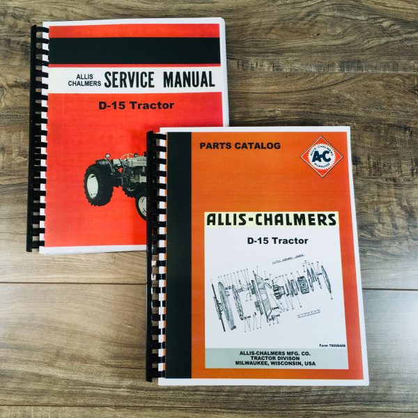 Allis Chalmers D15 Tractors Service Manual Parts Repair Shop Book Catalog D-15