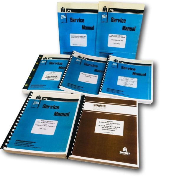 International 2500B 2505B 2510B 2514B Diesel Tractor Backhoe Service Manual