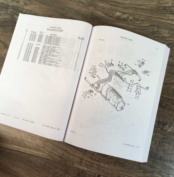 Massey Ferguson 2775 2805 Tractor Parts Manual Catalog Book Assembly Schematics - Image 6