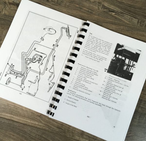 Ford 620 Self-Propelled Combine Operators Manual Set Owners Book Maintenance - Image 12