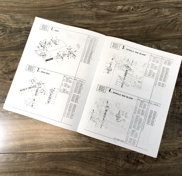 Kubota RC40-G RC44-G RC48-G Rotary Mower Deck Operators Manual Owners w/Parts - Image 6