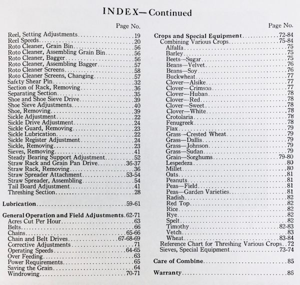 Case Drott Model A Combine Service Repair Manual - Image 3