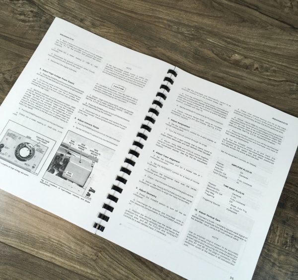 Tektronix 5110 Oscilloscope Operators Manual Owners Book Maintenance Adjustments - Image 5