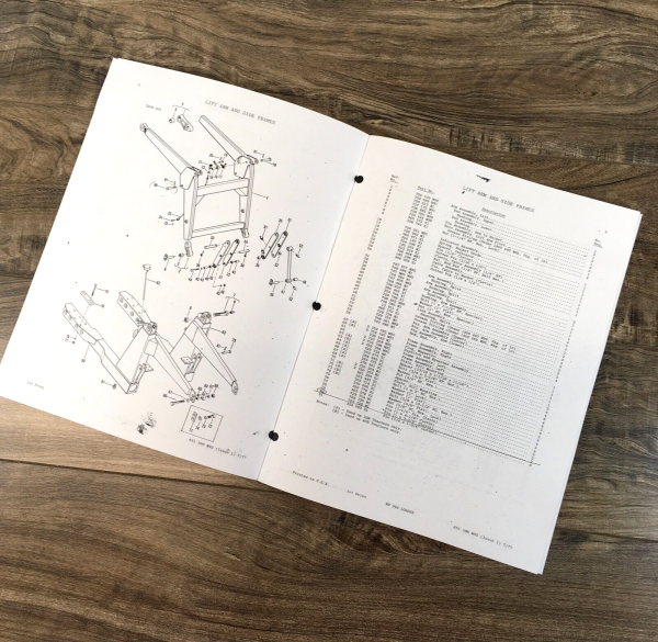 Massey Ferguson MF 40B Tractor Loader Backhoe Service Parts Operators Manual Set - Image 12