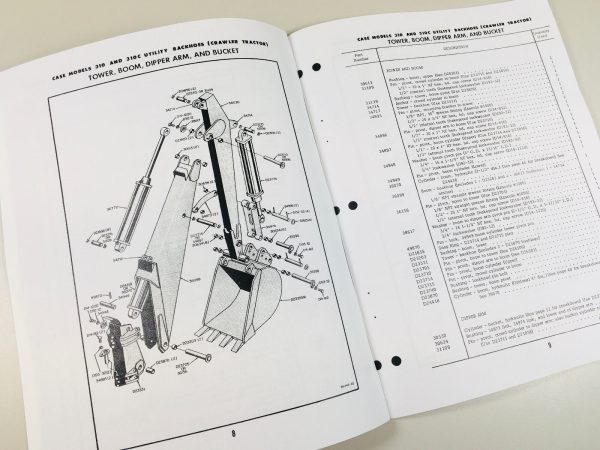 Case 310 Sn4009985+ 310C Sn3005039+ Backhoe Crawler Tractor Parts Catalog Manual - Image 3