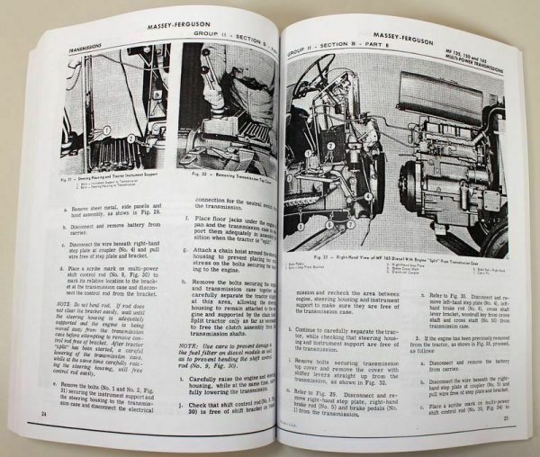 Massey Ferguson 150 Tractor Service Parts Manual Repair Shop Catalog Book Set - Image 10