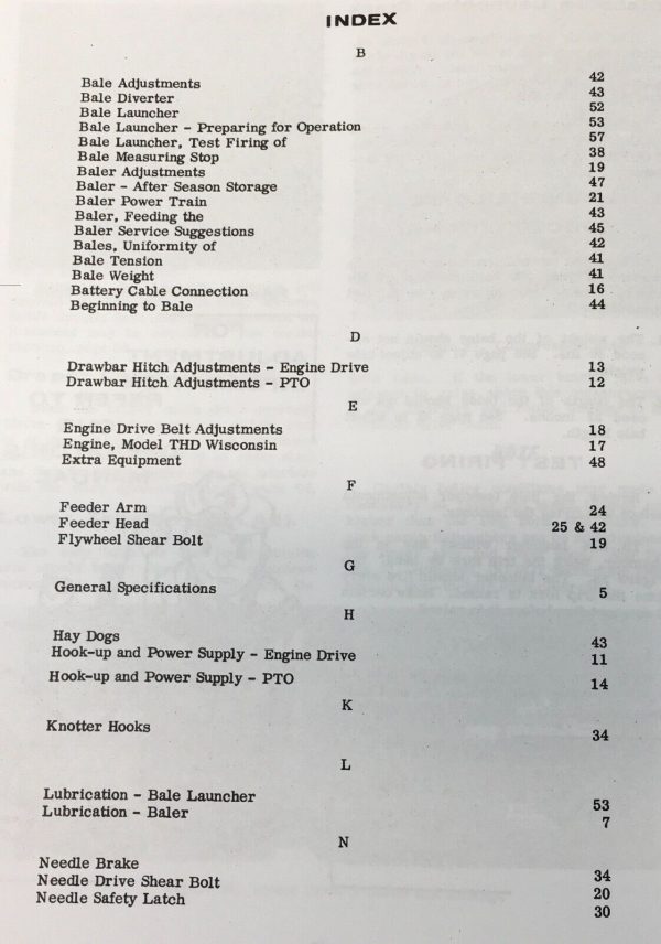 Case Model 230 Baler Parts Catalog Operators Manual Owners Set Assembly Book - Image 3