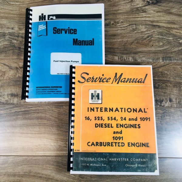 International Engine & Fuel System Service Manual Set for TD-24 U-1091 UD-1091