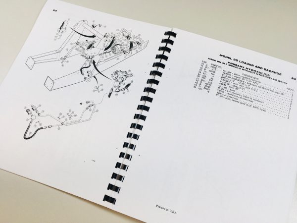 Case 35 Backhoe & Loader For 580Ck Series B 580B Tractor Parts Catalog Manual - Image 5