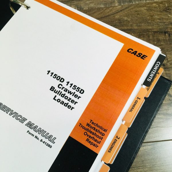 Case 1150D 1155D Crawler Dozer Loader Service Manual Parts Catalog Operators Set - Image 7