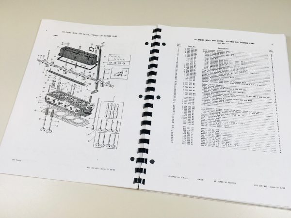 Massey Ferguson Mf Super 90 Tractor Parts Catalog Operators Manual Set - Image 4