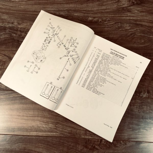 Case 1280 Excavator Parts Catalog Operators Manual Owners Assembly Book Set - Image 8