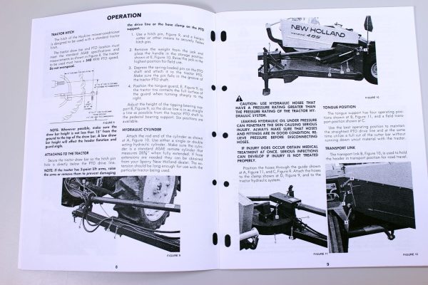 Set New Holland 495 Haybine Mower Conditioner Service Operators Owners Manual - Image 7