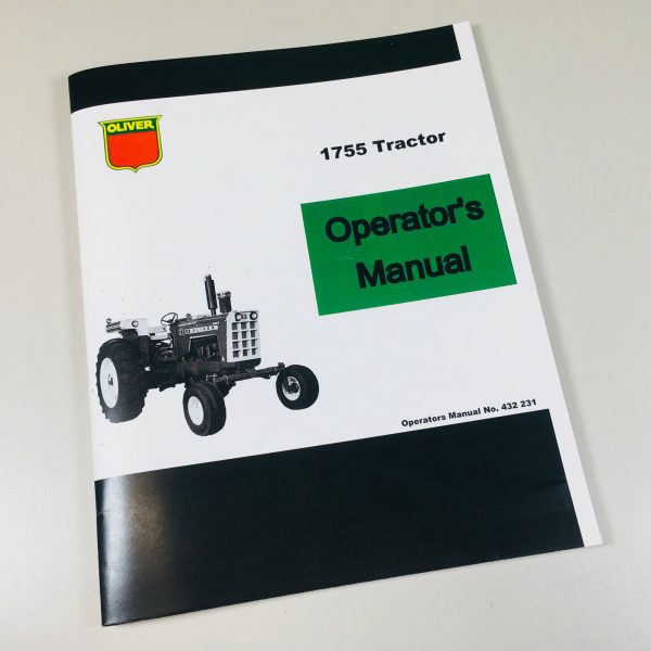 Oliver 1755 Tractor Owners Operators Manual Maintenance