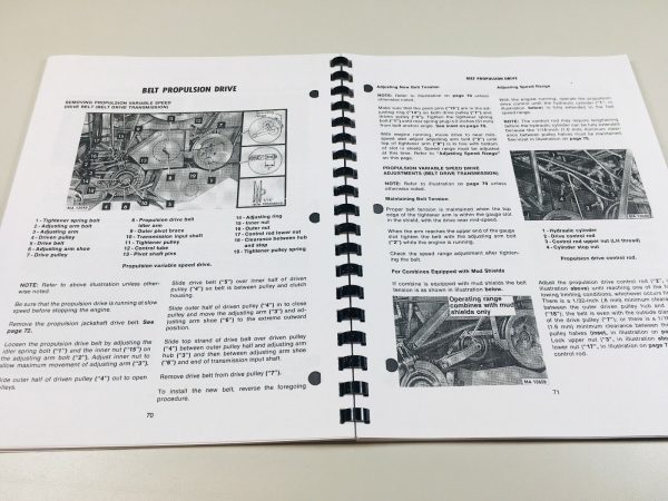 International 715 Combine Operators Owners Manual Maintenance Adjustments - Image 9