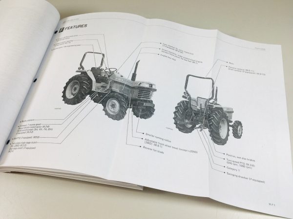 Kubota L2250 Tractor Service Manual Parts Catalog Operators Repair Shop Workshop - Image 10