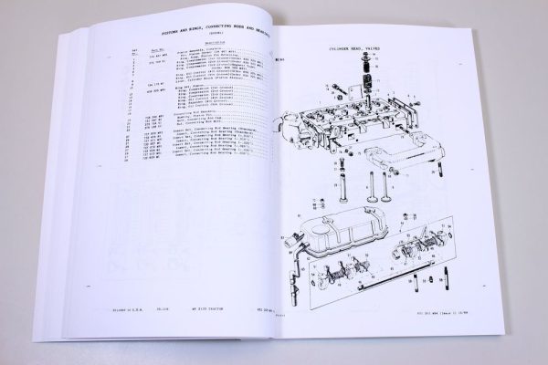 Massey Ferguson Mf 2135 Tractor Parts Catalog Manual Book Exploded View Assembly - Image 3