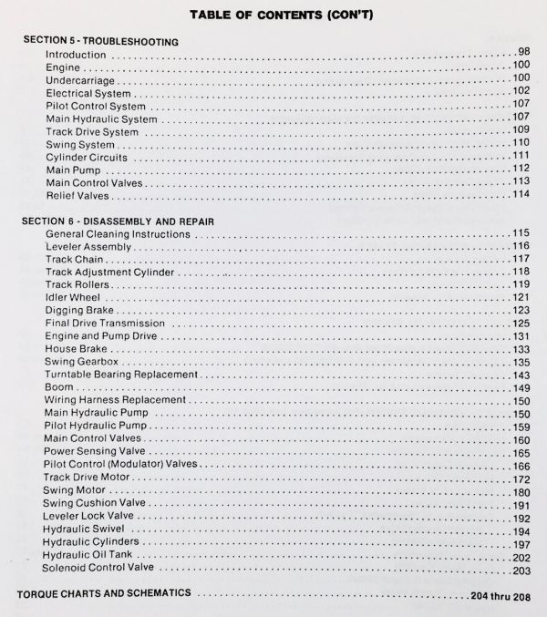 Case Drott 50D Crawler Excavator Service Technical Repair Manual - Image 3