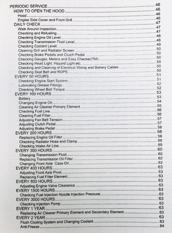 Kubota B7410 B7510 B7610 Tractor Operators Owners Manual Maintenance Book Lube - Image 4