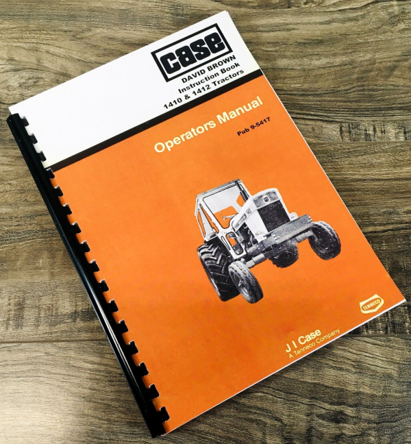 Case David Brown 1410 & 1412 Tractor Operators Manual Owner Book Maintenance