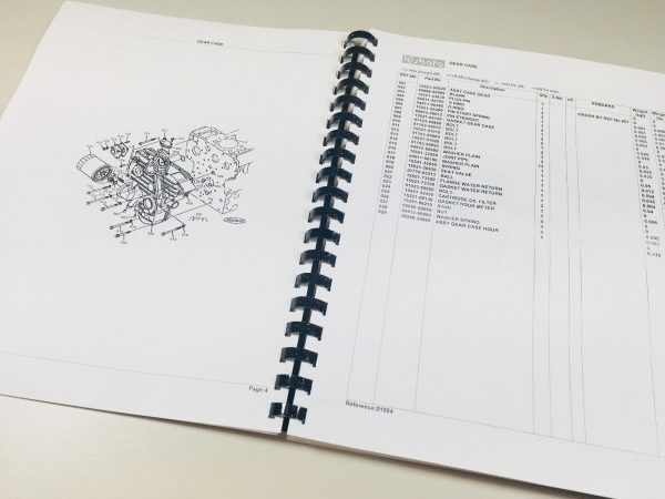 Kubota L275 Tractor Parts Assembly Manual Catalog Exploded Views Numbers - Image 3