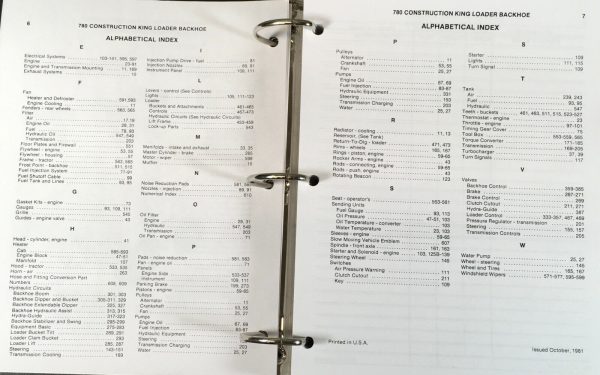 Case 780 Ck Loader Backhoe Service Manual Parts Catalog Operators Owners Set - Image 4