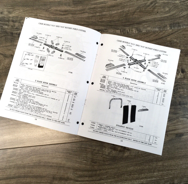 Case 603 605 Industrial Rotary Cutter Parts Manual Catalog Assembly Schematic - Image 5