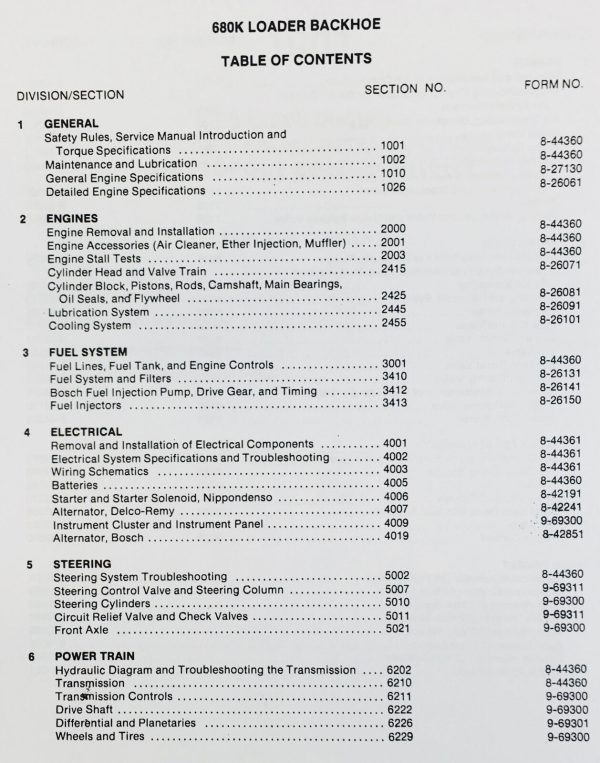 Case 680K Tractor Loader Backhoe Service Repair Manual Technical Shop Book - Image 3