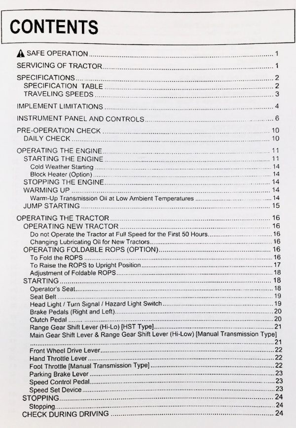 Kubota B7410 B7510 B7610 Tractor Operators Owners Manual Maintenance Book Lube - Image 2