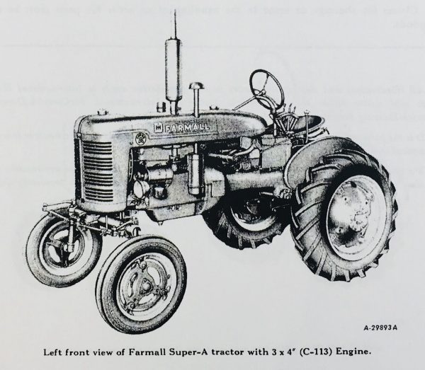 International Super A Tractor Operators Manual Parts Catalog Assembly - Image 8