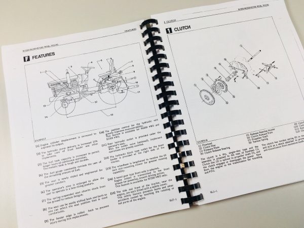 Kubota B7200Hst B7200Hste B7200Hstd Tractor Service Parts Operators Manual Set - Image 6