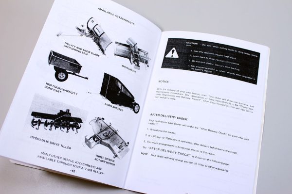 Case 220 222 224 444 Compact Tractor Operators Owners Manual Serial No. 9762275+ - Image 6