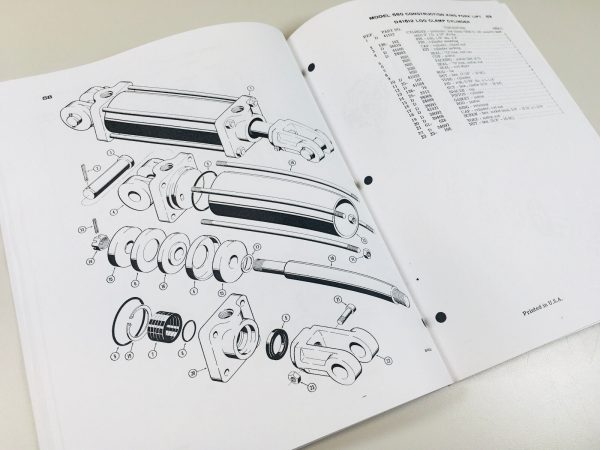 J I Case Model 580Ck Fork Lift Parts Catalog Manual 994 Assembly Exploded Views - Image 6