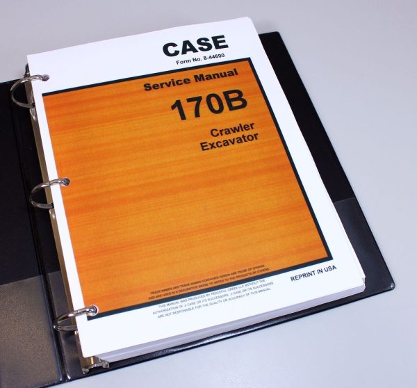 Case 170B Crawler Excavator Service Manual Shop Book Deutz Bfl 911 912 W 913 - Image 2