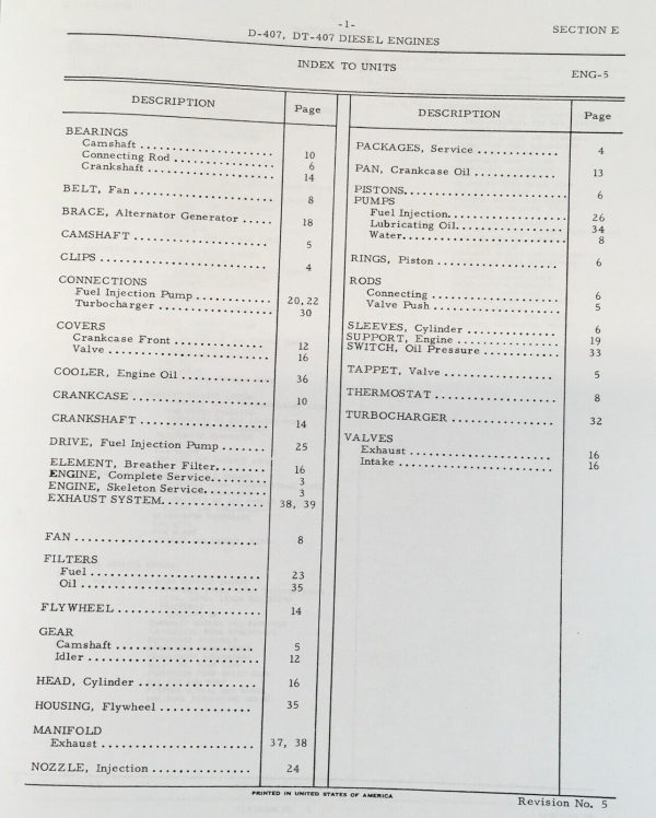 International 815 Combine Chassis Service Parts Manual Set Repair 0-8000 D407 - Image 3