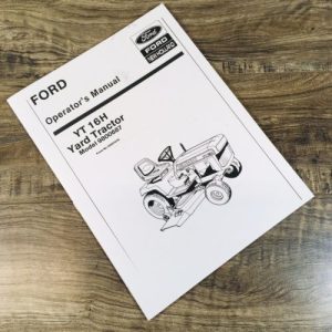 Ford YT 16H Model 9800687 Yard Tractor Garden Operators Manual Owners Book