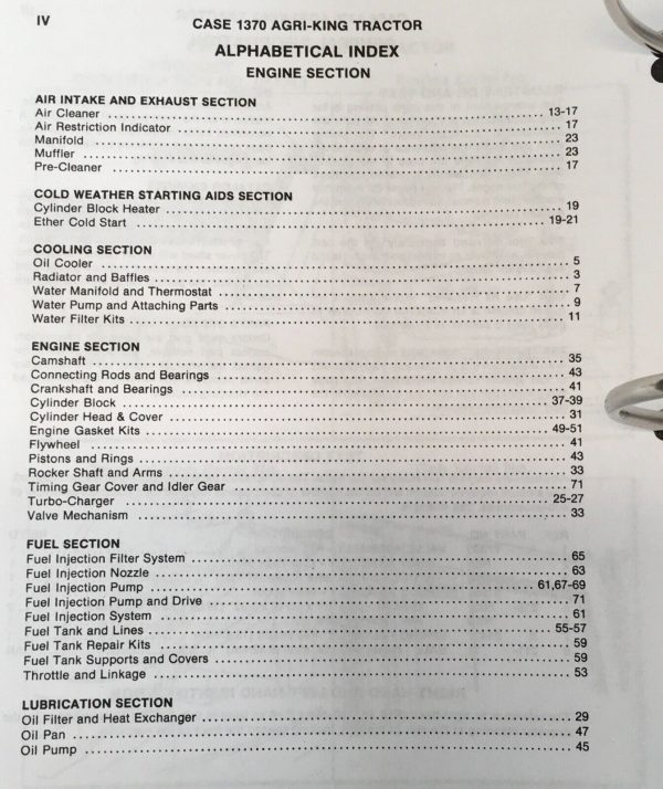 Case 1370 Service Manual Parts Catalog Operators Owners Repair Set SN 8727601-Up - Image 12