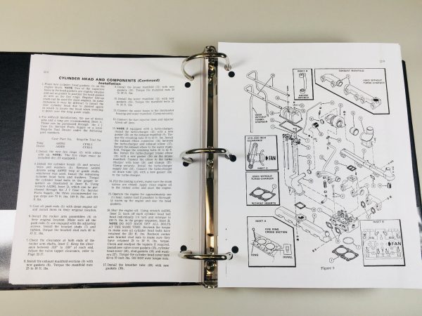 Case 1270 Tractor Service Parts Operators Manual Shop Set - Image 8