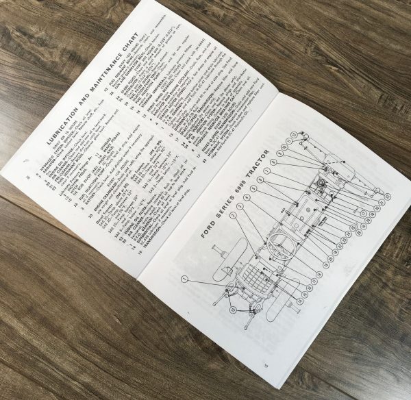 Ford Series 6000 Tractor Operators Manual Owners Book Maintenance Adjustments - Image 7