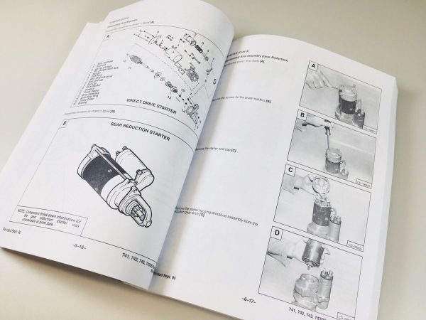 Bobcat 741 742 743 743Ds Skidsteer Loader Service Repair Manual Shop Book Skid - Image 6