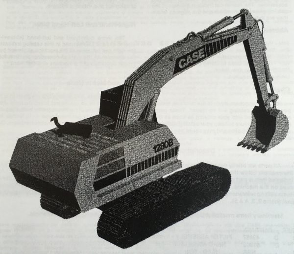 Case 1280B Crawler Excavator Service Repair Manual W/ Parts Catalog Shop Set - Image 2