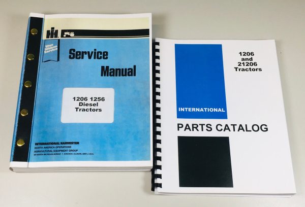 International Farmall 1206 Diesel Tractor Service Manual Parts Catalog Shop Book