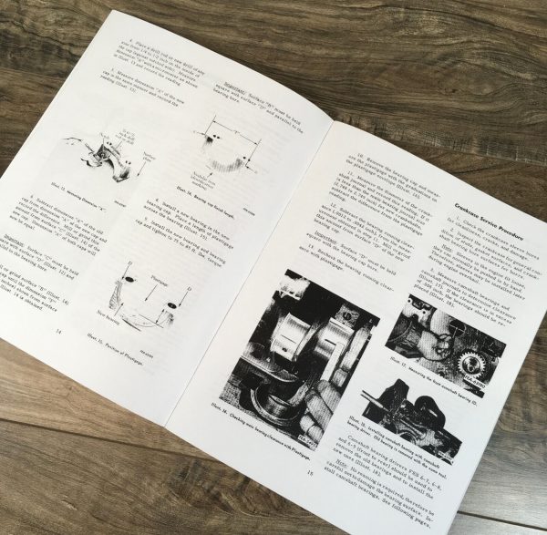 International D166 Diesel Engine For 340 Tractor Service Manual Repair Shop Set - Image 9
